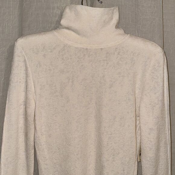 Free People XS Intimately “You and I” Floral Turtleneck Ivory Crème - Picture 11 of 17